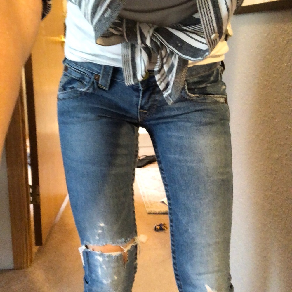 True religion distressed jeans!!